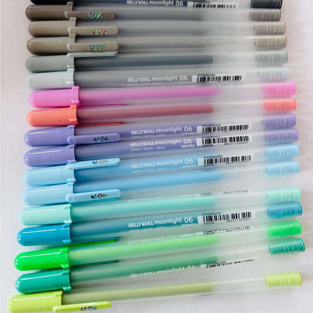 Sakura Gelly Roll Moonlight 06 Gel Pens — Pastel & Neon Mix